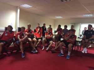 Barnsley Football Club showing support for the #ill_legal highs campaign